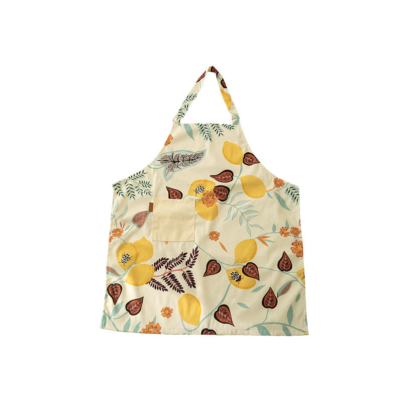 Apron for kitchen & crafting with adjustable neck strap and front pocket