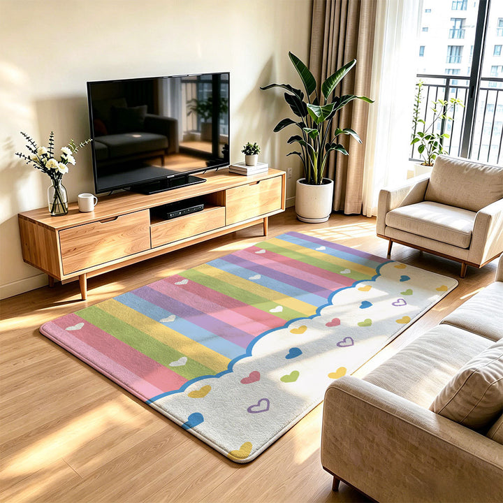 Playful Rainbow Area Rug