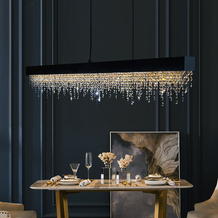 Elegant Crystal Linear Chandelier