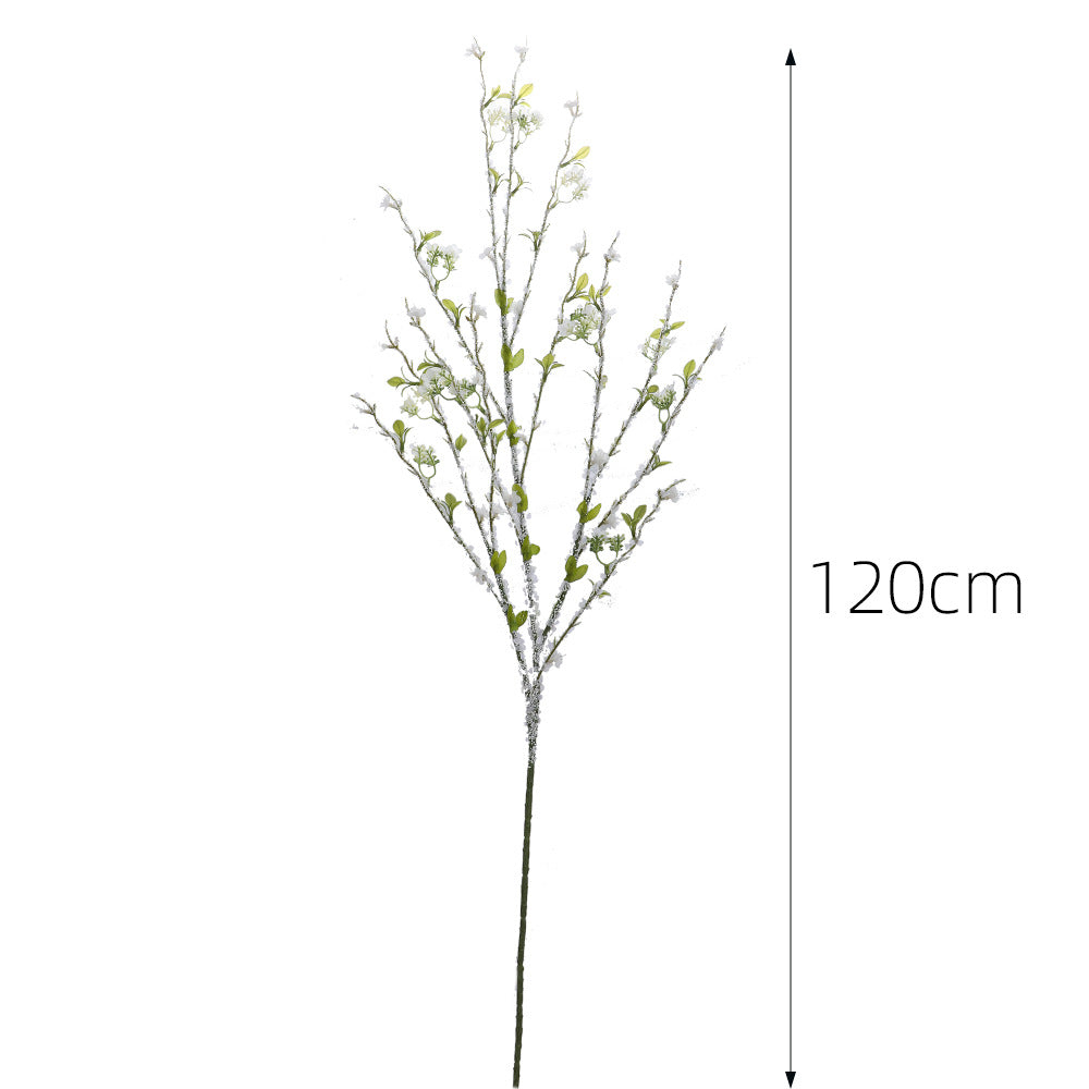 Artificial flower branch with detailed flowers