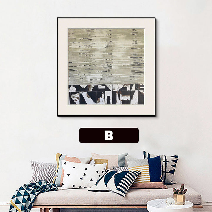 Abstract Patterned Framed Wall Art