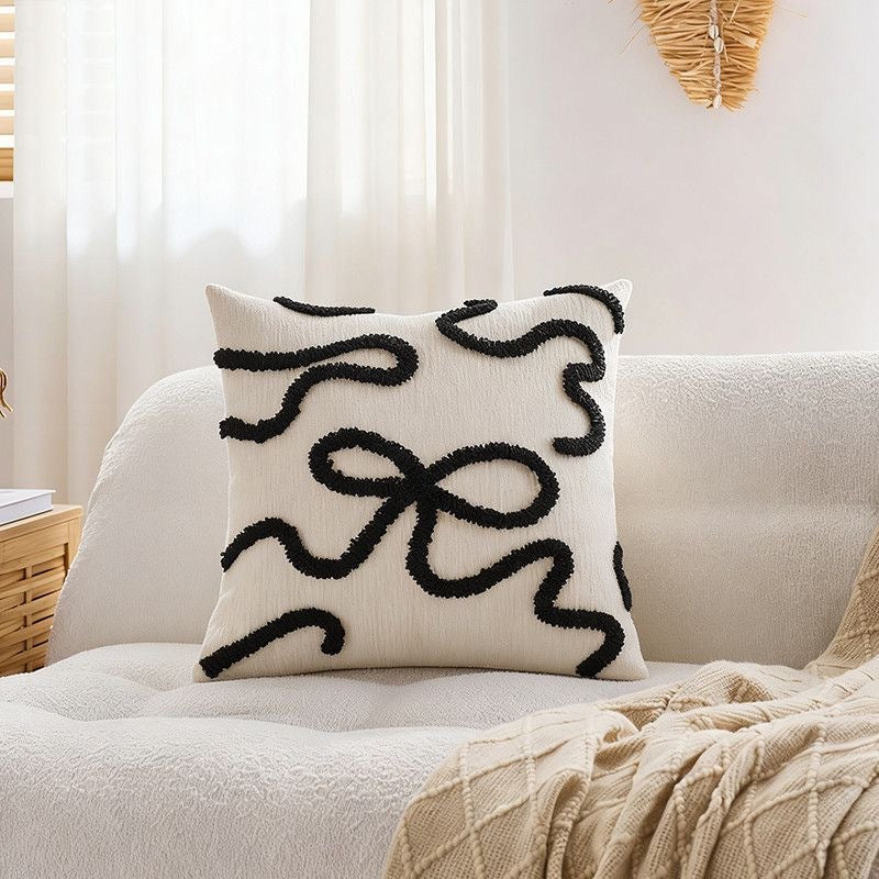 Decorative Textured Throw Pillow for Sofa Decor