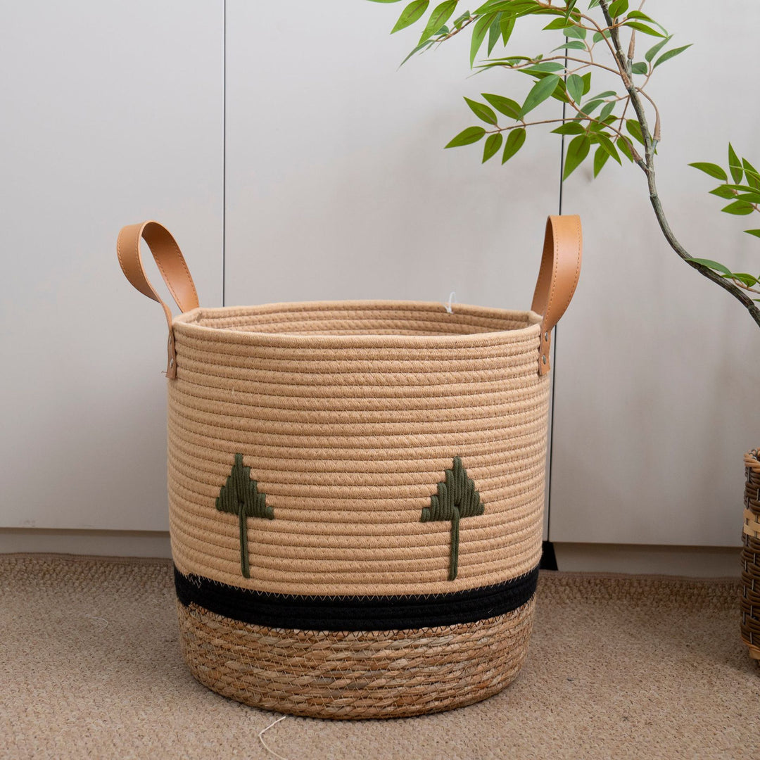 Decorative Eco-Friendly Woven Storage Basket