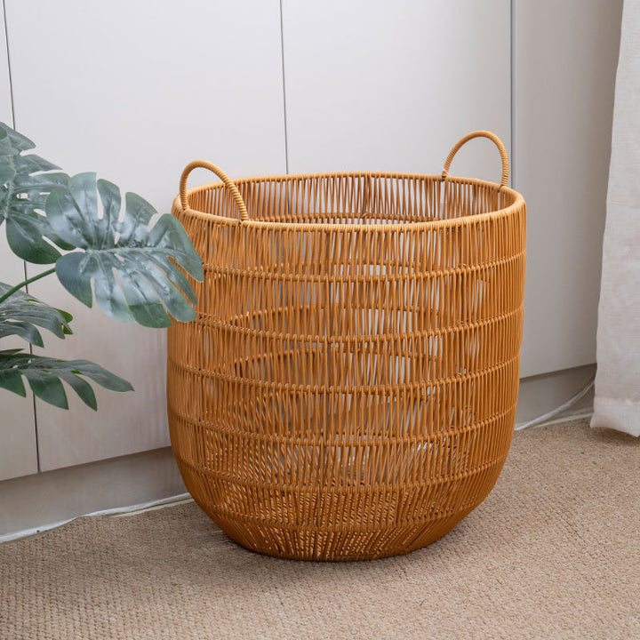 Handwoven storage basket