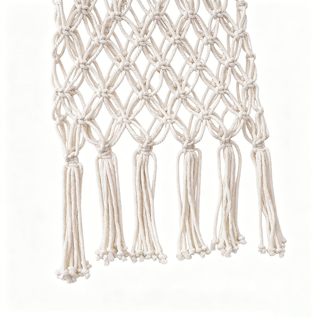 Macrame Tote Bag with Knotted Design