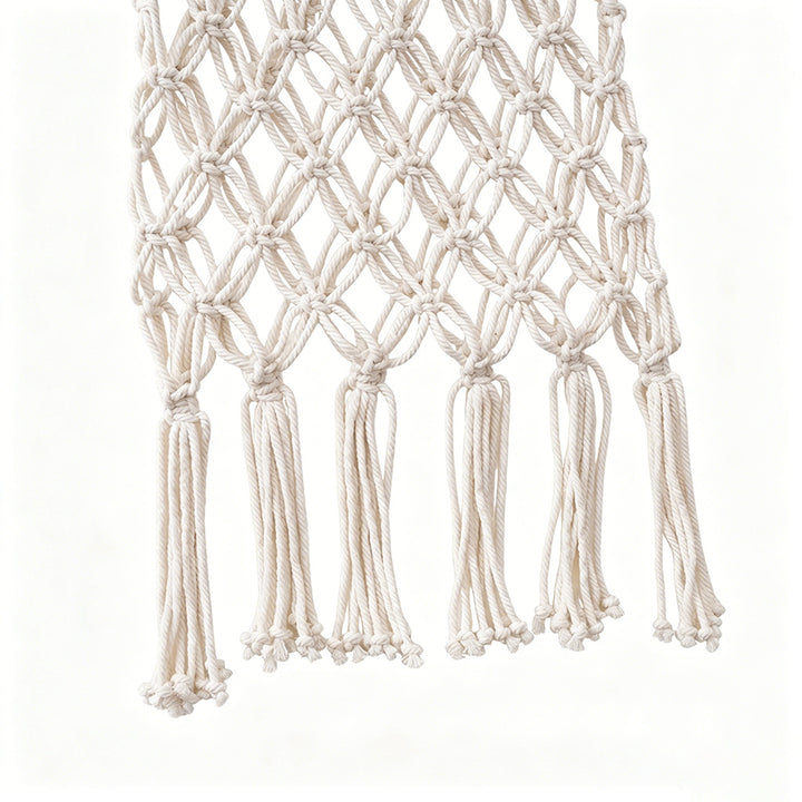 Macrame Tote Bag with Knotted Design