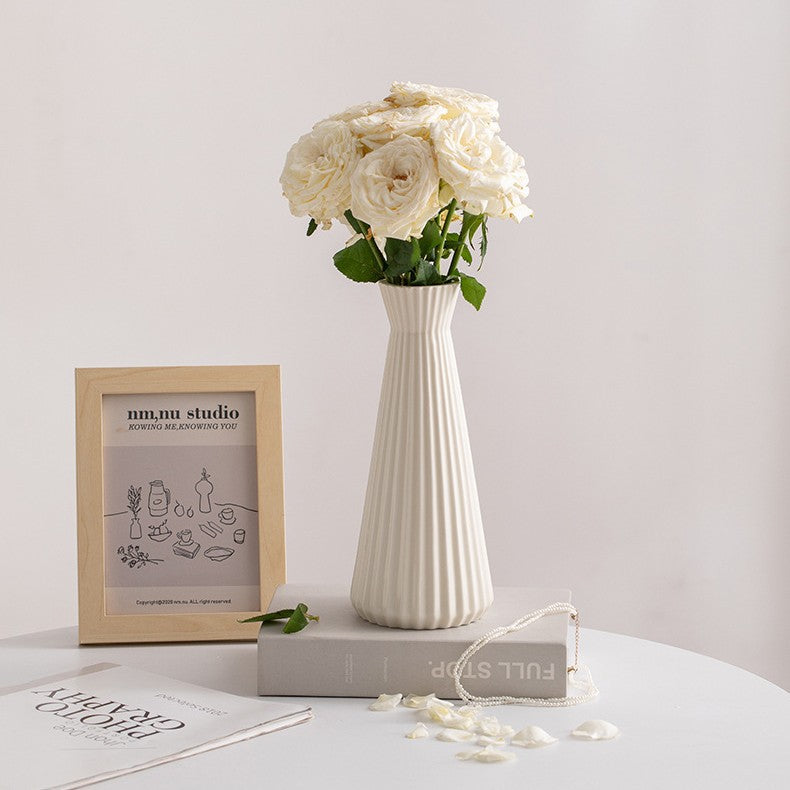 Elegant Textured Ceramic Vase