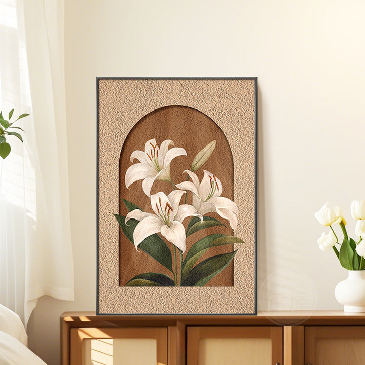 Floral Embellished Framed Wall Art
