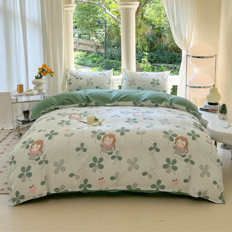 Playful Cartoon-Themed Duvet Cover Set
