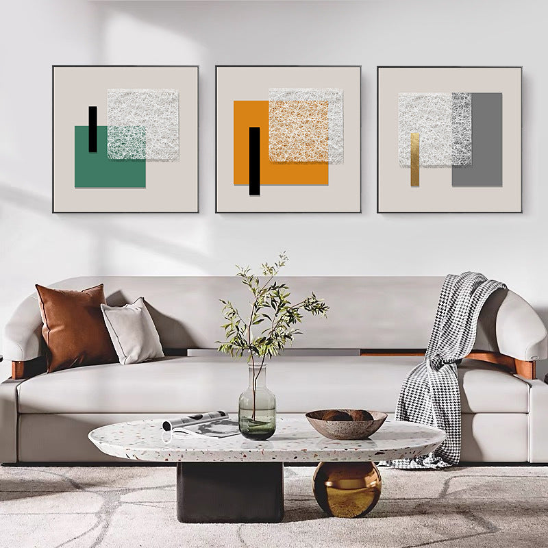 Framed Abstract Textured Wall Decor