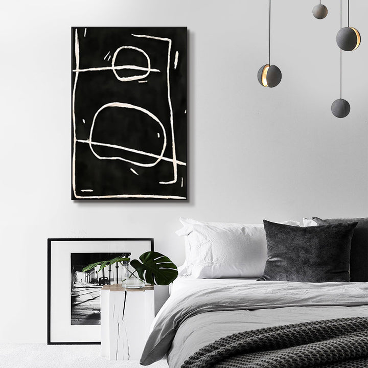 Abstract Line Art Framed Wall Print