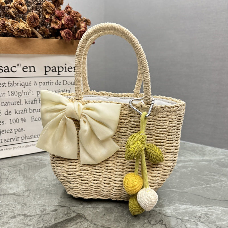 Playful Rattan Handbag