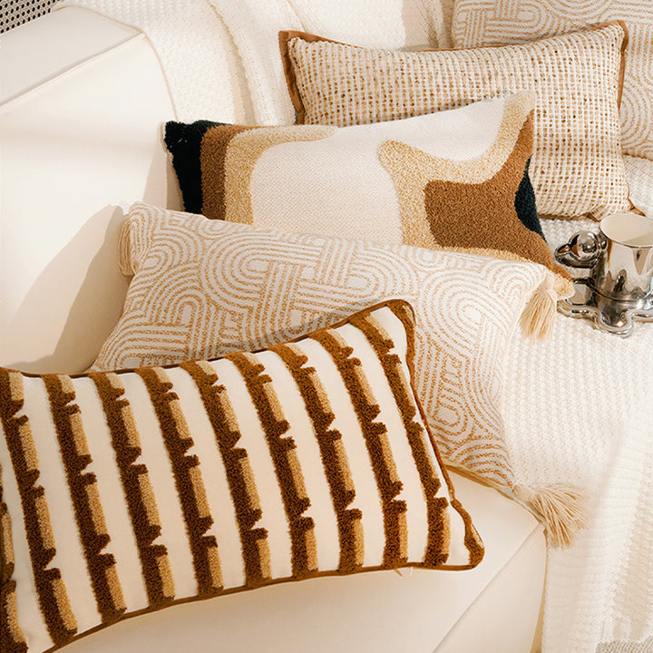 Abstract Textured Lumbar Pillow