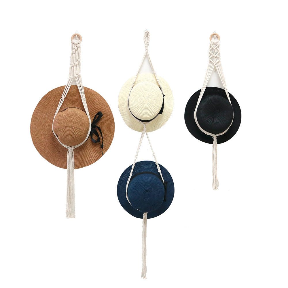 Stylish Macrame Hat Organizer