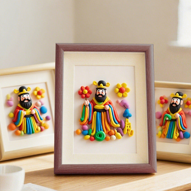 Artisan Clay Sculpture Wall Art