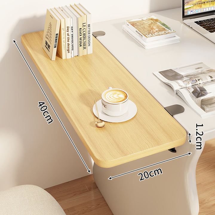 Slim Clamp-On Folding Side Desk Shelf Tray