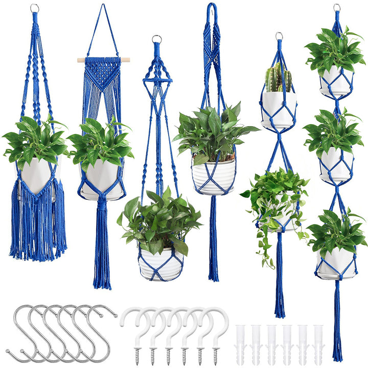 Macrame Plant Hanger Set