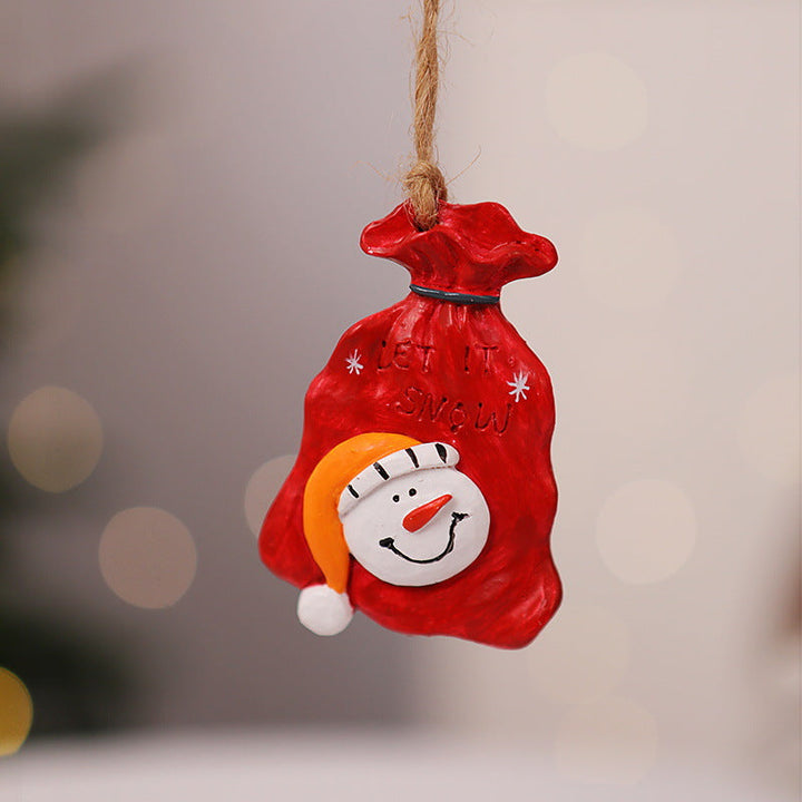 Decorative Christmas stocking with reindeer motif