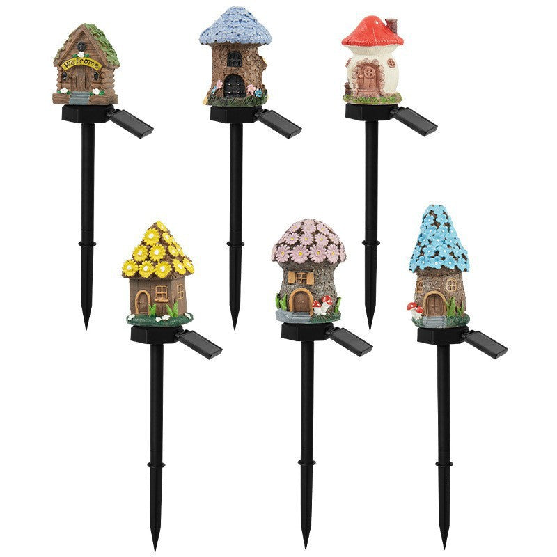 Miniature Hand-Painted Resin Mushroom Fairy House Garden Ornament