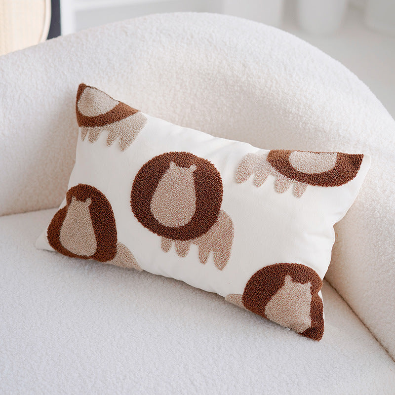 Decorative Animal Patterned Lumbar Pillow