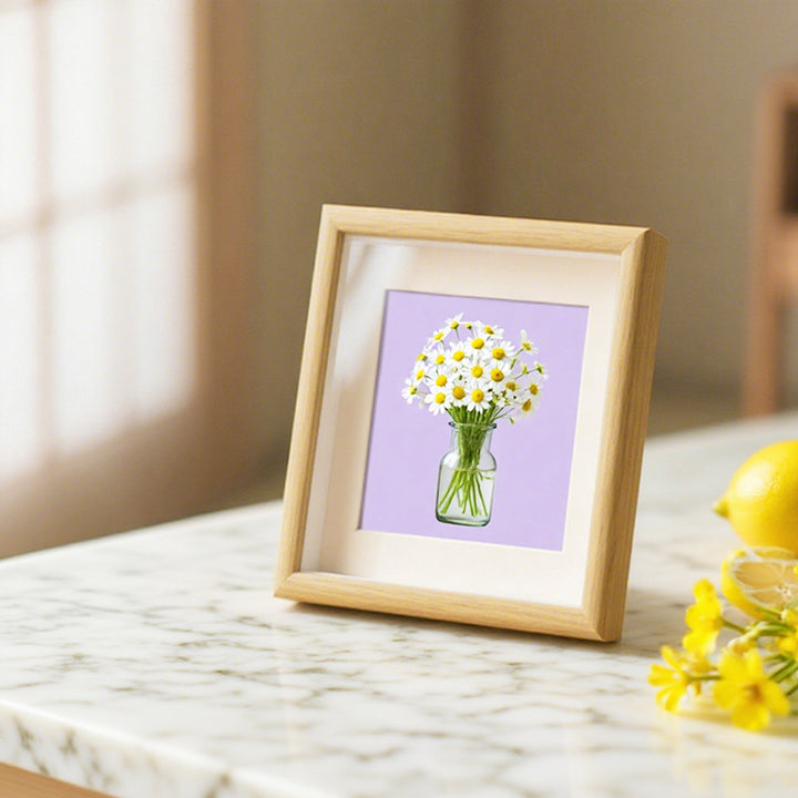 Decorative Floral Illustration Picture Frame