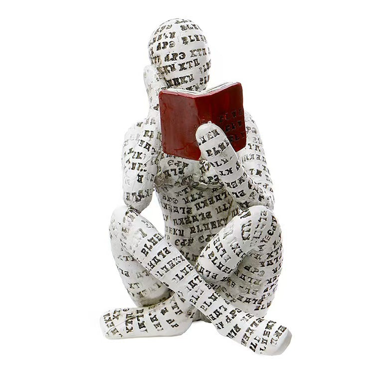 Relaxed Reading Figurine