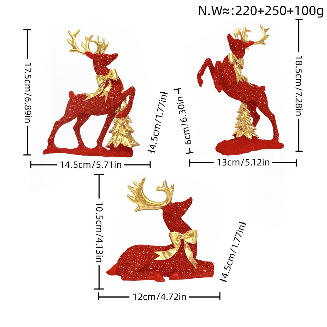 Luxurious Reindeer Sculpture