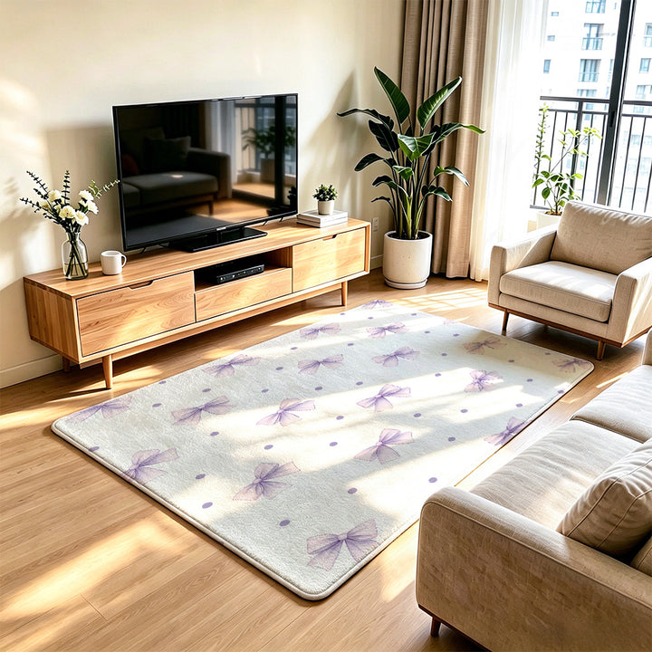 Soft Floral Decorative Area Rug