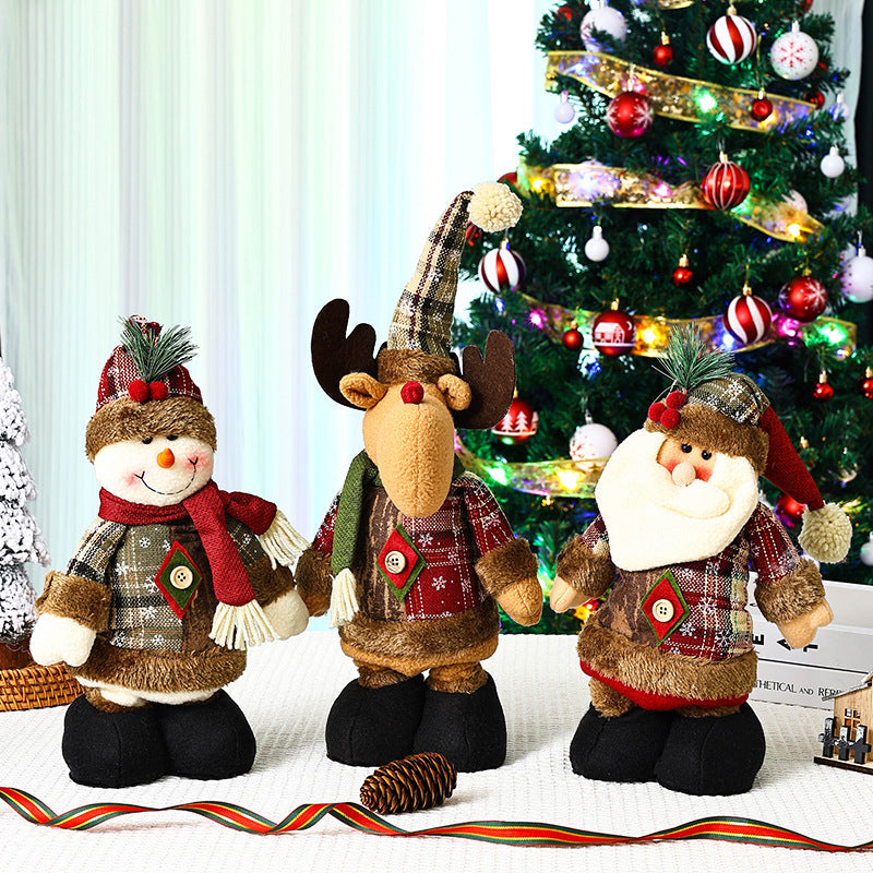 Cute Christmas decoration figure in reindeer look