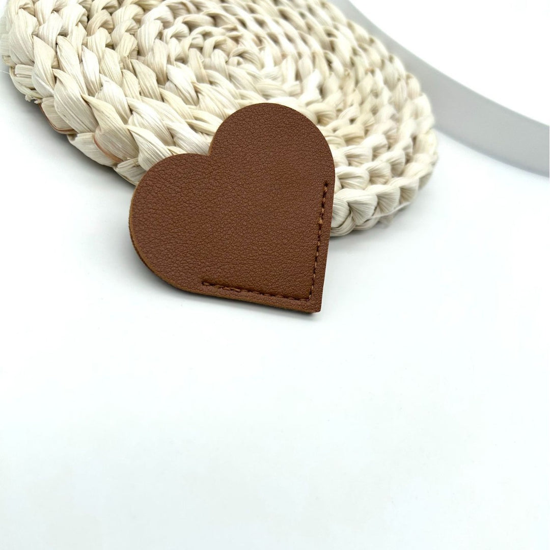 Heart-Shaped Leather Accessory