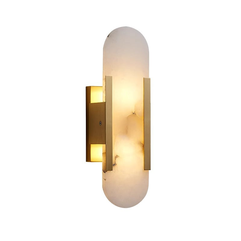 Contemporary glass wall light