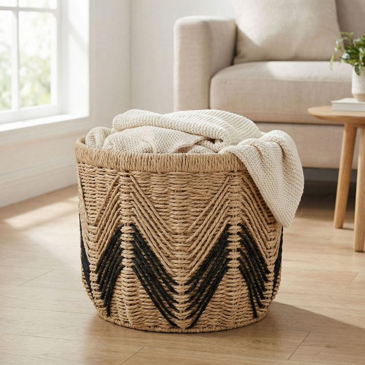 Decorative storage basket