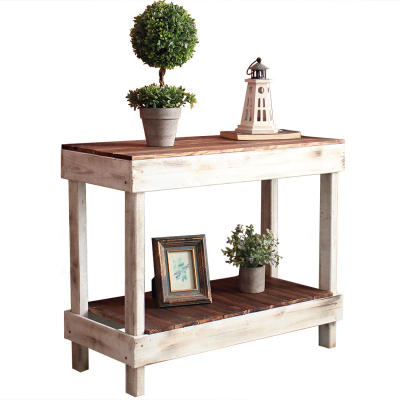 Handmade side table made of solid wood
