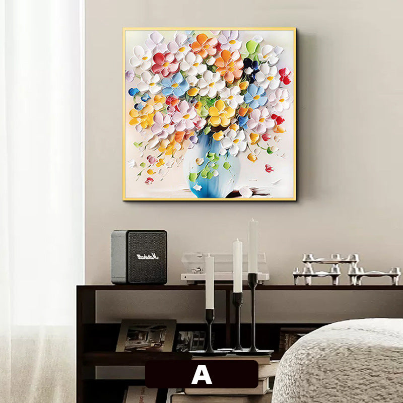 Floral 3D Textured Canvas Wall Art
