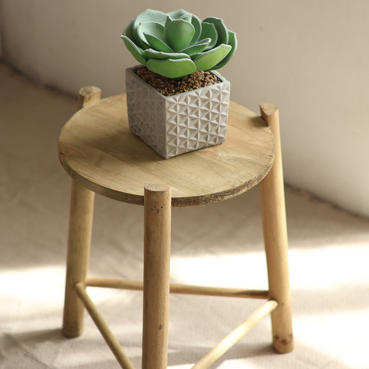 Massive wooden stool