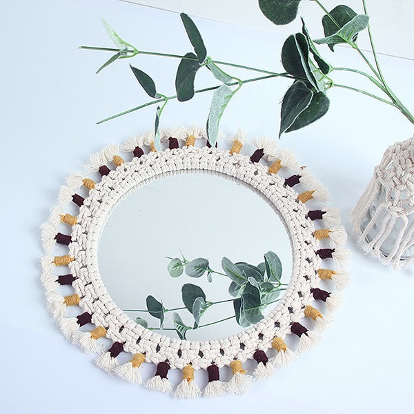 Decorative Macrame Wall Mirror