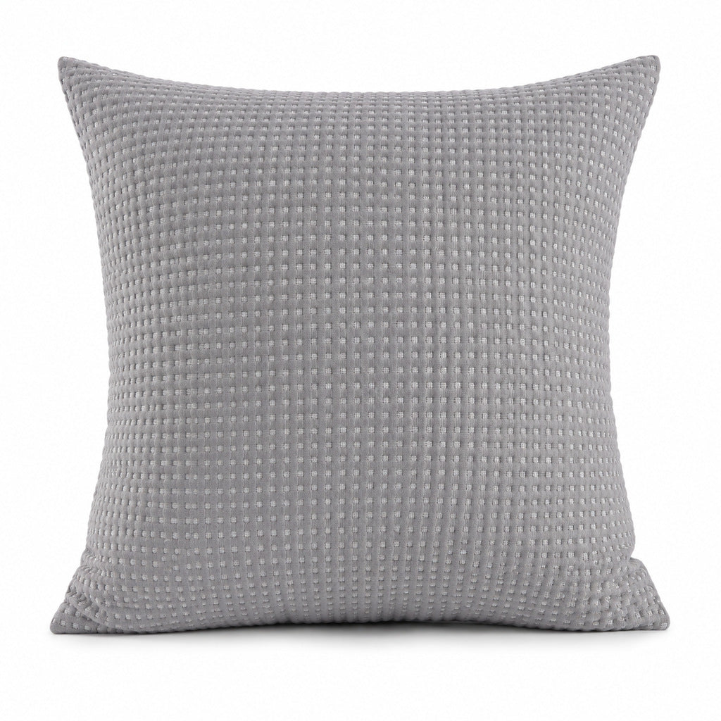 Textured Waffle Weave Throw Pillow