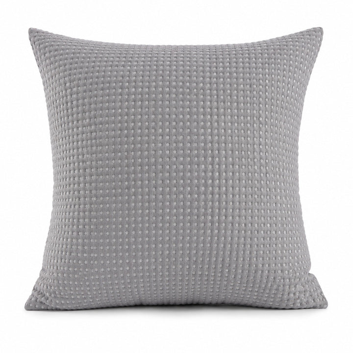 Textured Waffle Weave Throw Pillow