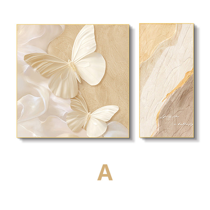 Elegant Butterfly and Floral Wall Art