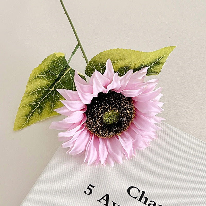 Realistic Sunflower Floral Stem for Home Decor