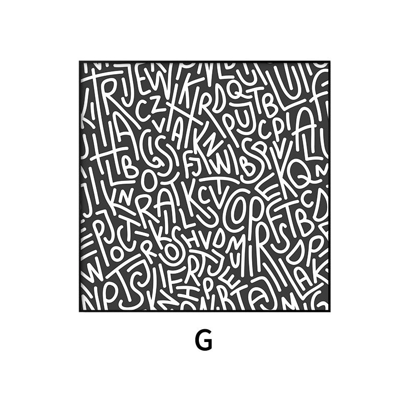 Abstract Typography Wall Art