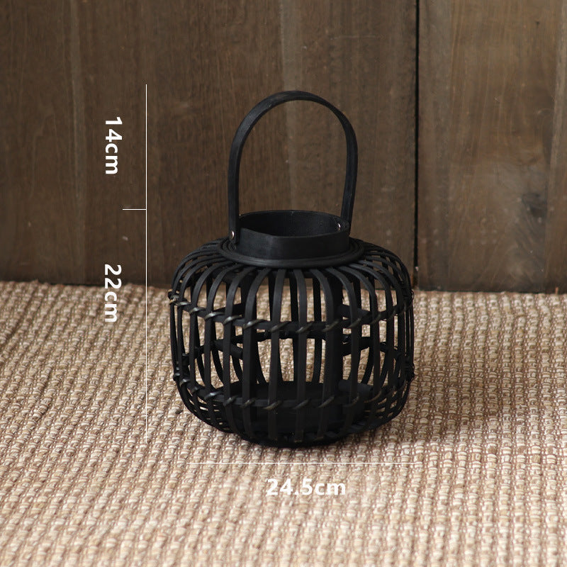 Elegant lantern made of braided material