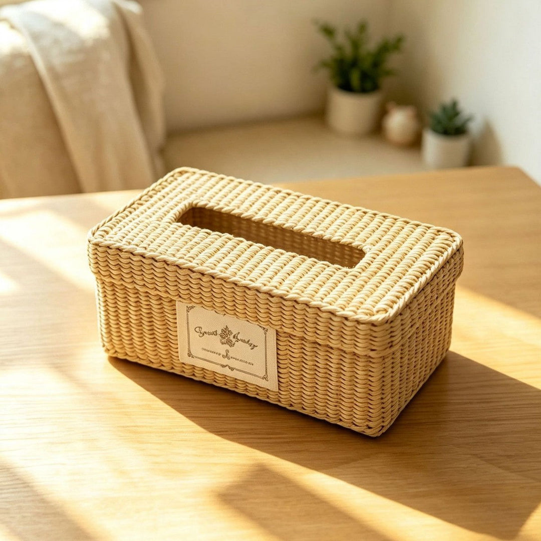 Natural Fiber Decorative Storage Box