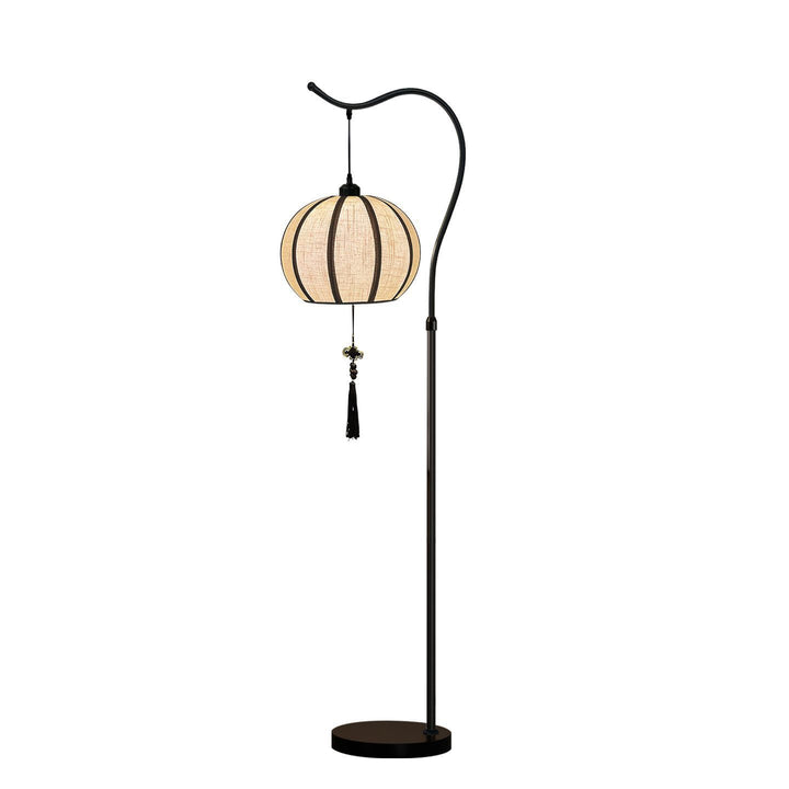 Oriental-inspired floor lamp