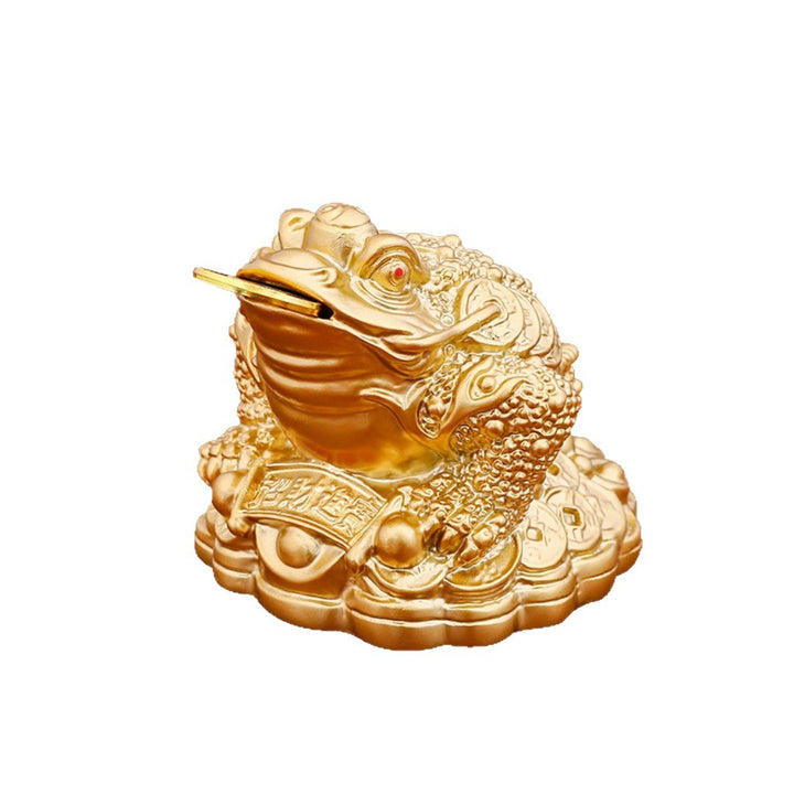 Decorative Golden Frog Figurine