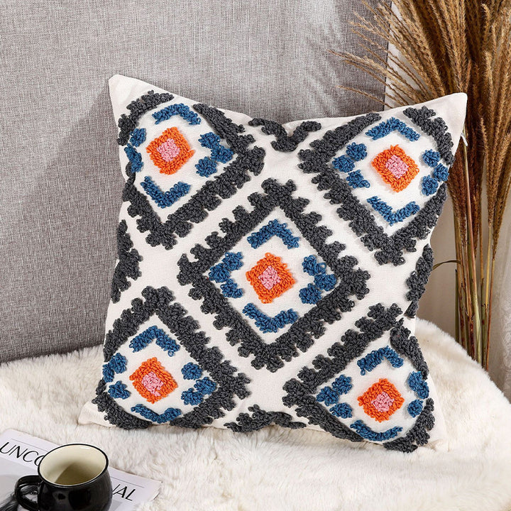 Textured Bohemian Decorative Throw Pillow