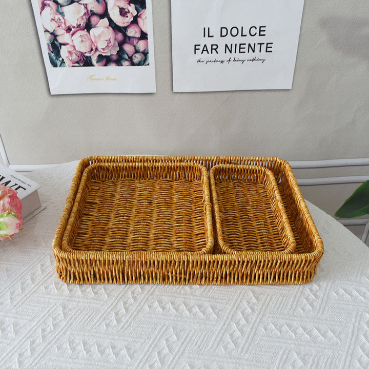 Elegant Handwoven Serving Tray