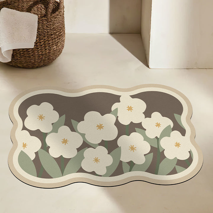Floral Decorative Area Mat