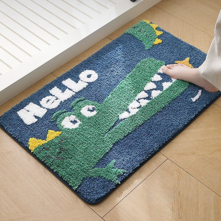 Plush Bathroom Quote Mat