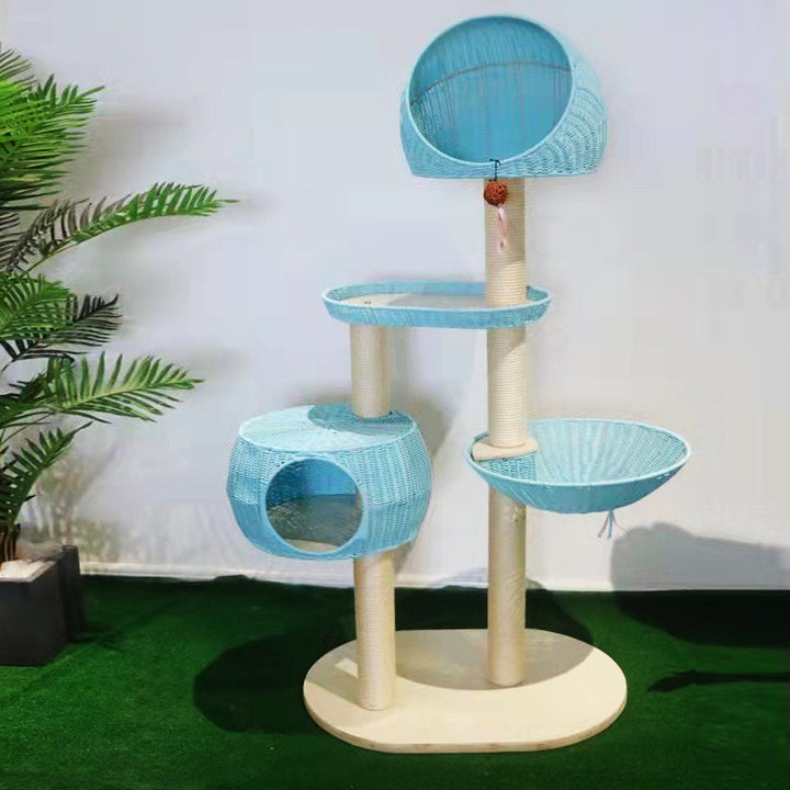 Cat tree made of natural material